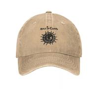 QIYAEUA Unisex Alice in Chains Logo Stile Unisex Berretti da Baseball Distressed Lavato Caps Cappello Vintage attività All'aperto Fit Snapback cap
