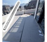 QIYFOZ Scarico per Trincea Stretto e Resistente per Giardino/Cortile, Scarico Doccia in Acciaio Inossidabile (10x4x100 cm) - Soluzione Efficace per la Gestione delle acque di co