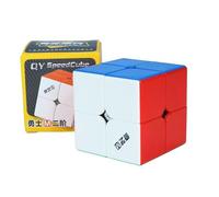 QiYi Warrior M - Speed Cube magnetico 2 x 2, puzzle liscio senza adesivo con design anti-pop, taglio angolare migliorato e magneti moderati, cubo compatto leggero da 50 mm, 2 x 2 per principianti e
