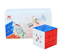 QiYi X-Man Tornado V3 Pioneer 3x3 Magnetic Speed Cube - MagLev Core con magneti da angolo a core, rivestimento UV, tensione regolabile, molla e impostazioni del magnete - Fast Cube con accessori