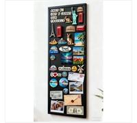 Qiytecno Lavagna Magnetica da Parete: 60x40 cm Pannello per Calamite da Viaggio e Ricette Cucina, Ideale per Ufficio e Insegnanti (Nero)