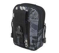QIYUANT Molle Marsupio Tattica, Multifunzione Borsello da Cintura Militare Borsa Portafoglio Mobile Telefono per Arrampicata Campeggio Pesca Sportiv All'aperto Pitone Nero