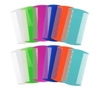 Qiyuda 12 pettini per pidocchi, double face, a denti fini e antiforfora, per adulti e bambini