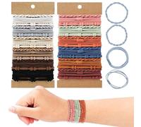QIYUDA 52 elastici per capelli in stile bohémien, graziosi braccialetti per capelli, non danneggiano le donne