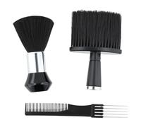 QIYUDA Spazzola per spolverare il collo del barbiere per tagliare e spazzolare i capelli intorno alla scollatura e alle orecchie dopo il taglio di capelli, 3 pezzi