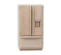 QIYUDUOLA Casa delle bambole miniatura doppia porta frigorifero modello mobili figurine per 1/12 scala bambole decorazione casa delle bambole