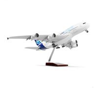 QIYUMOKE 1/160 Airbus A380 Prototipo grande aeroplano diecast kit con stand | Sky Jumbo Display da collezione modello di aereo per l'aviazione regalo appassionato (46 cm)