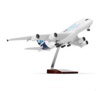 QIYUMOKE 1/200 A380 Prototype Aircraft Diecast per Airbus A380, Kit aereo precostruito con supporto (14 pollici di lunghezza), Modelli di aerei per adulti
