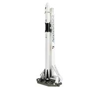 QIYUMOKE 1/200 - Kit per modellini a razzo con astronave, compatibile con Falcon 9, modello NASA per appassionati di spazio, regalo o desktop (29 cm)