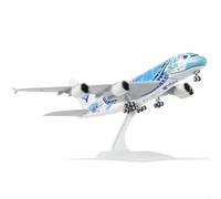 QIYUMOKE 1/300 ANA A380 Blu Turtle Design A380 Modellino di aereo A380 (30 cm) con supporto espositivo, può essere utilizzato come regalo o collezione di aeromobili