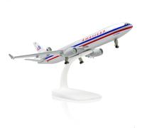 QIYUMOKE MD-11 American air 1/300 Modello di Aereo in metallo pressofuso con Supporto (N1753) Kit di aerei da Esposizione in lega per Appassionati di Aviazione da collezione o Regalo