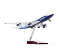 QIYUMOKE Modellino di aereo in resina 1:200 747 con supporto per Boeing | per Boeing 747, 37 cm, modello da collezione in resina, regalo creativo, espositore da tavolo