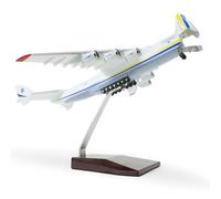 QIYUMOKE Modello di aeromobile 1/280 AN-225 con supporto, apertura della | Livrea ucraina, modello di aereo da 30,5 cm, regalo ideale per adulti, appassionati, collezioni o decorazioni per la