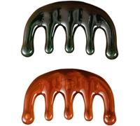 Qiyuting 2 Psc Massaggio Pettine, Massaggio Cuoio Capelluto Pettine, Massaggiatore Dentato Largo, Portatile Raschiare Cuoio Capelluto Pettine