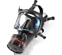 Qiyuting Maschera antigas, utilizzata per la sopravvivenza alle armi nucleari e chimiche, respiratore tattico militare, maschera integrale con filtro al carbone attivo da 40mm