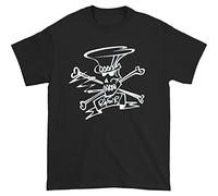qizen Men's Slash R & F'NR Slim Fit T-Shirt S to 3XL T-Shirt Balck XL