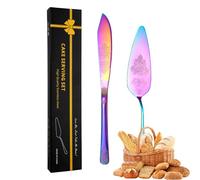 Qizeroty Set per il taglio della torta nuziale, Set per il taglio della torta per matrimonio | Taglierina decorativa per nuziale e spatola per | Durevole set da per torte con impugnatura