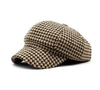 QIZLDBGF Women's Beret Winter Warm Wool Hat Octagonal