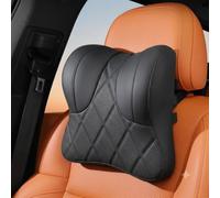 QIZUN Cuscino Cervicale per Hyundai Santa Fe Typ TM 11/2020- | Pelle Nappa Forata, Nucleo Morbido, Supporto Posturale, Cinghia Elastica Regolabile
