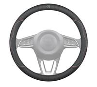QjACE Coprivolante per Auto, per Mazda CX-30 2020 2021 2022 2023 2024 2025 KJ, Protezione Antiscivolo Traspirante E Resistente, Presa Comoda E Durevole, con Stemma Auto, Regalo per Interni Auto