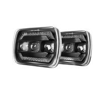 Qjahxkf fari anteriori Fari A LED DRL Da 7x6 Pollici Con Indicatori Di Direzione Per Modelli Per Ford Con Fari 5x7 (noti Anche Come 7x6) Faro anteriore