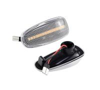 Qjahxkf Lampada di Segnalazione 2 Pezzi LED Dynamic Side Marker Indicatori Direzione Lampade Per Vito W638 W210 Per Vario W670 Per Vaneo W414 W124 W208 W901 Indicatori Di Direzione(Clear Dynamic)