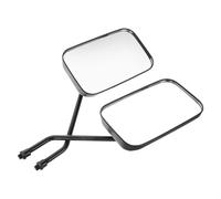 Qjahxkf Specchietto retrovisore per Moto, con Filettatura, riflettore in Vetro Nero, Regolabile, Piccolo, Rotondo, per Auto, retromarcia, ausiliario Moto Specchietti Retrovisore