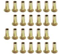 Qjaiune 25 inserti filettati pre-bulbati per rivetti, dadi per rivetti M5, dadi per rivetti resistenti, inserti per rivetti in acciaio al carbonio con testa piatta