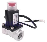 QJAQOFMC DN15 DN20 DN25 ripristino Manuale G1/2" G3/4" G1 Valvola di Arresto di Emergenza for Gas Naturale Lega di Alluminio for la casa DC9-24V 12V DC(DN20)