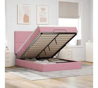 QJBSAVVA 140 x 190 cm, pouf rosa, 20 cm, materasso a molle insacchettate, 280 kg, letto matrimoniale per ragazzi e ospiti