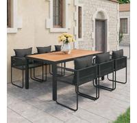 QJBSAVVA 7 pezzi in PVC, per esterni, 184,5 x 90 x 74 cm