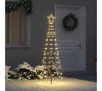 QJBSAVVA Albero di Natale artificiale a LED 250 cm bianco caldo ferro stabile picchetti design moderno 390 LED 8 modalità lampeggiante USB corrente per soggiorno giardino d'inverno terrazza coperta