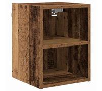 QJBSAVVA Armadio Pensile da Cucina Legno Vecchio 30x29,5x40 cm | Mobiletto sospeso multiuso in legno ingegnerizzato con 1 ripiano per ottimizzare lo spazio in cucina o corridoio.
