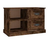 QJBSAVVA Armadio per TV, 73 x 35,5 x 47,5 cm, in legno per TV Lowboard con 2 cassetti e 2 scomparti, design moderno, apertura cavo, TV Board per soggiorno, camera da letto e ufficio