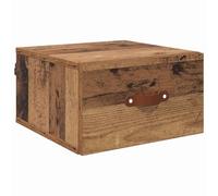 QJBSAVVA Comodino Sospeso a Parete 35x35x20 cm Legno Vecchio