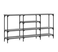 QJBSAVVA Consolle Dietro Divano Consolle Ingresso Tavolino Divano Laterale Tavolino Alto E Stretto - Tavolo Consolle Grigio Sonoma 160x29x80 cm in Legno Multistrato per Soggiorno Camera Da Letto