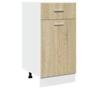 QJBSAVVA Credenza Cucina Armadietto da Esterno Mobiletto Bagno Salvaspazio Mobile Ingresso - Armadio Inferiore Cassetto Rovere Sonoma 40x46x81,5 Multistrato per Soggiorno Bagno Cucina Camera Da Letto