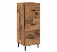 QJBSAVVA Credenza Stretta 3 Cassetti Mobiletto Salotto Legno Vecchio 90cm | Mobile a colonna salva-spazio con tre cassetti per organizzare oggetti in soggiorno, ingresso o studio in modo ordinato.