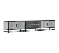QJBSAVVA Credenze Madie Moderne Soggiorno Madia Moderna Mobile per Tv Soggiorno - Mobile Porta TV Grigio Sonoma 210x35x41 cm in Truciolato per Soggiorno Cucina Salotto Ingresso