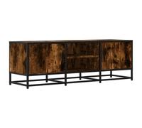 QJBSAVVA Credenze Madie Moderne Soggiorno Madia Moderna Mobile per Tv Soggiorno - Mobile TV Rovere Fumo 120x35x41 cm Legno Multistrato e Metallo per Soggiorno Cucina Salotto Ingresso