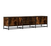 QJBSAVVA Credenze Madie Moderne Soggiorno Madia Moderna Mobile per Tv Soggiorno - Mobile TV Rovere Fumo 160x35x41 cm Legno Multistrato e Metallo per Soggiorno Cucina Salotto Ingresso