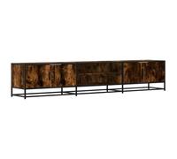 QJBSAVVA Credenze Madie Moderne Soggiorno Madia Moderna Mobile per Tv Soggiorno - Mobile TV Rovere Fumo 210x35x41 cm in Truciolato per Soggiorno Cucina Salotto Ingresso