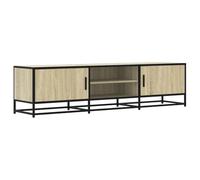 QJBSAVVA Credenze Madie Moderne Soggiorno Madia Moderna Mobile per Tv Soggiorno - Mobile TV Rovere Sonoma 160x35x41cm Legno Multistrato e Metallo per Soggiorno Cucina Salotto Ingresso