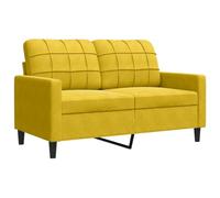 QJBSAVVA Divano a 2 posti, larghezza 137 cm, moderno divano in velluto con struttura in metallo e imbottitura, elegante divano per soggiorno, sala lettura e ufficio, larghezza della seduta 120 cm