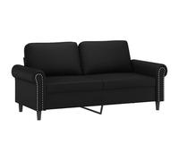 QJBSAVVA Divano a 2 posti, larghezza della seduta, 140 cm, moderno divano imbottito in ecopelle con struttura in metallo, divano per soggiorno, ufficio e sala lettura, comodo divano di design