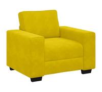 QJBSAVVA Divano Giardino Divanetto da Esterno Divanetto da da - Divano Sedia Giallo 60 cm Velluto per Campeggio Camera Da Letto Giardino Esterno