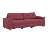 QJBSAVVA Divano Giardino Letto Piccolo Poltrone da Poltrona Camera da Letto Moderna - Divano a 3 posti Rosso Borgogna 180 cm in tessuto per Salotto Interno Esterno Giardino