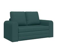 QJBSAVVA Divano letto in tessuto verde scuro, larghezza della seduta 60 cm, moderno divano da pavimento con funzione sonno, letto per gli ospiti regolabile per piccoli spazi, telaio in metallo stabile