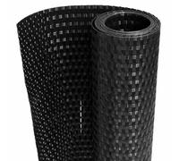 QJBSAVVA Frangivista per balconi, nero, 1000 x 100 cm, in polyrattan per balcone e giardino, resistente agli strappi, ritagliabile, rotolo di protezione per la privacy da 10 m x 1 m