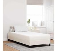 QJBSAVVA Letto singolo, 100 x 200 cm, colore crema, con nucleo moderno per un sonno senza problemi, robusto e durevole, camera dei ragazzi, camera degli ospiti, camera da letto